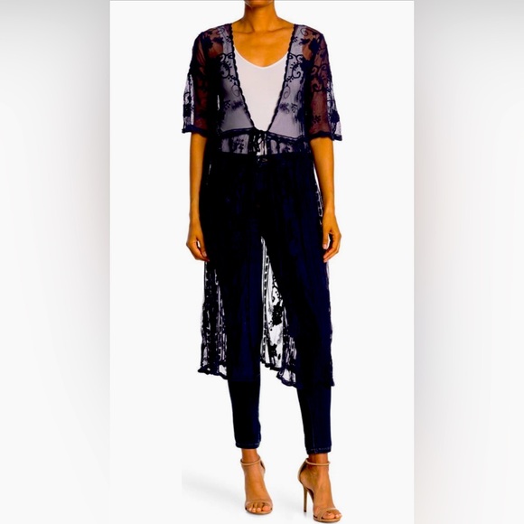 Forgotten Grace Tie Front Duster.  US XL - Picture 1 of 7